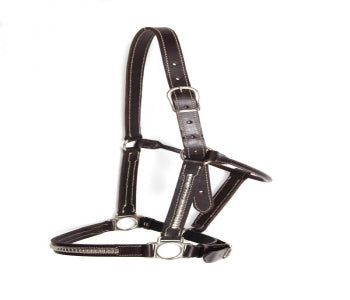 CABRESTO GARANHAO DE COURO LUXO